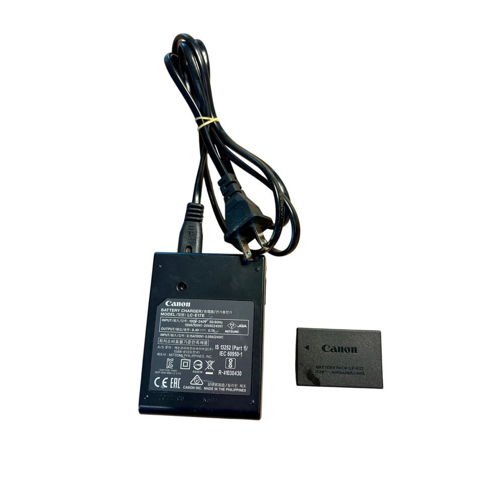 Canon LC-E17E Charger & LP-E17 Battery OEM EOS R50 R10 RP